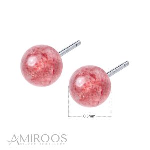 עגילים צמודים ורודים