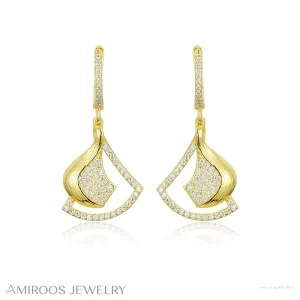 עגילים לחתונה זהב צהוב