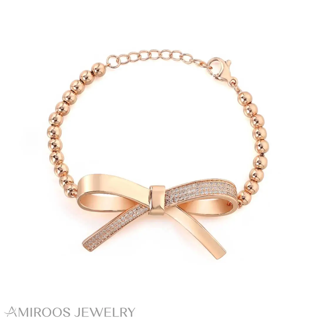 צמיד פפיון משובץ