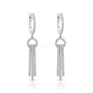 עגילי זירקונים אופנתיים