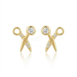 עגילי מספריים לילדות