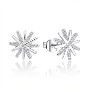 עגילי פרח כסף