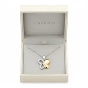 שרשרת כסף פרפר